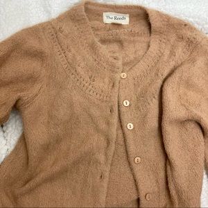 J Crew soft camel cardigan sweater